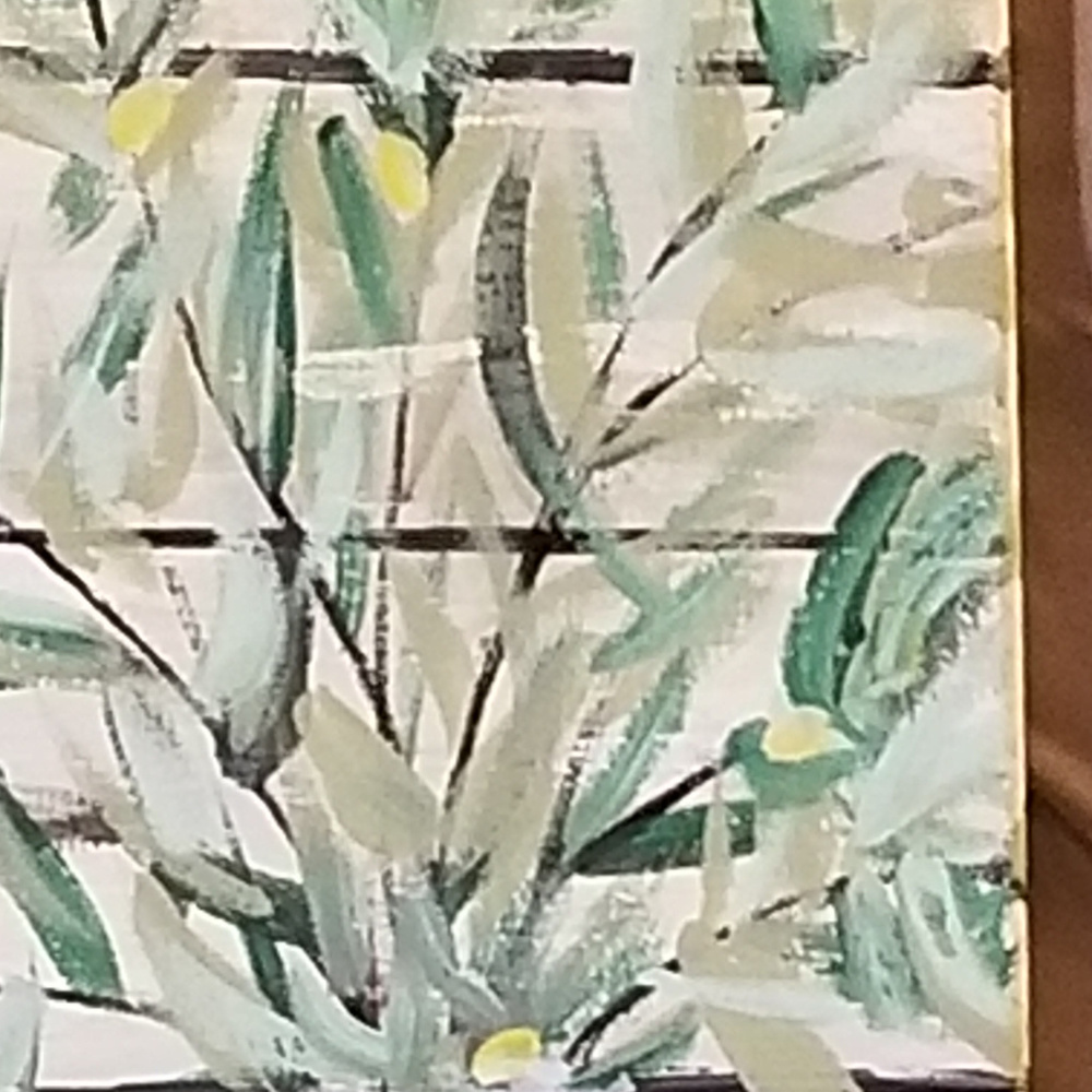 Original 12"x16" Acrylic Painting Olive Branches - Picture 4 of 5